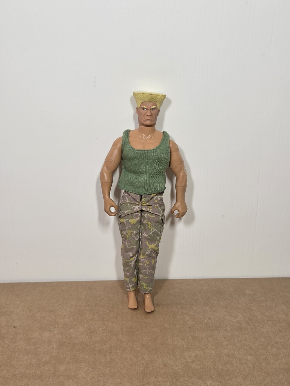 1992 GI Joe Action Figure Street Fighter Guile C-022B 12" Tank top Camo Pants